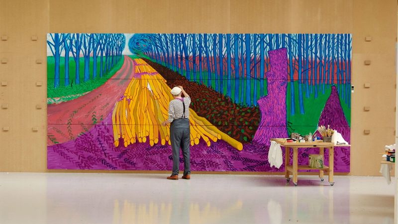 David Hockney at the Royal Academy of Arts Poster Landscape Image